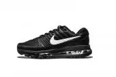 nike air max 2017 hommes running shoe black logo white